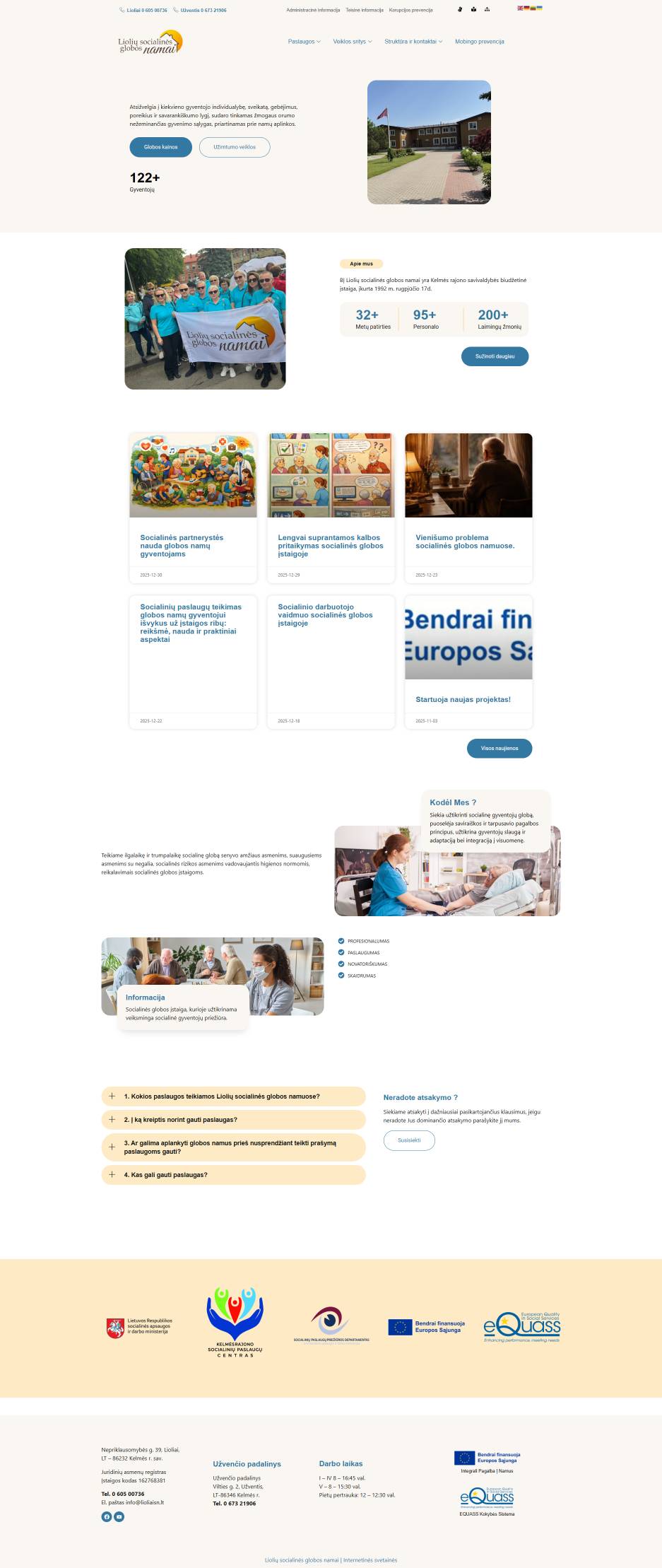 Liolių socialinės globos namai