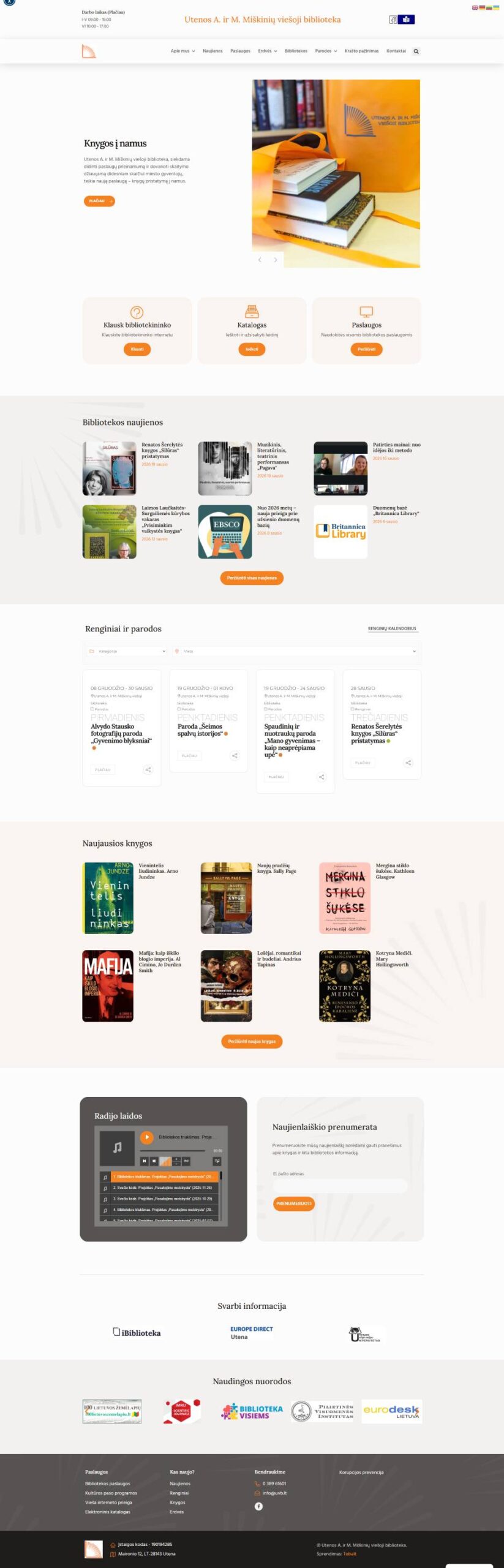 Utenos A. ir M. Miškinių viešoji biblioteka